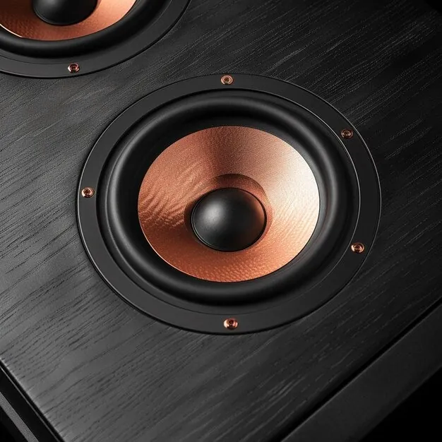 Detalle del woofer de un altavoz, imagen ilustrativa